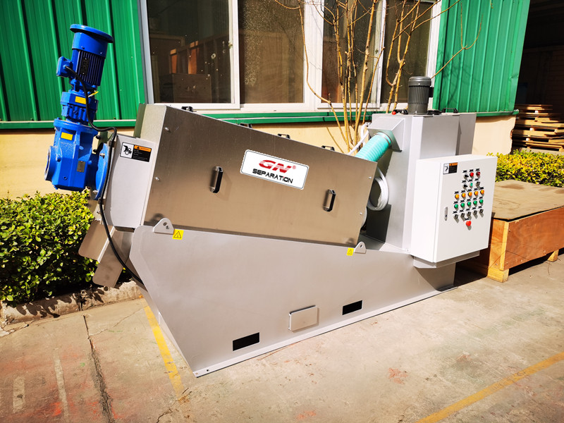 20230315 food plant wastewater treatment screw press